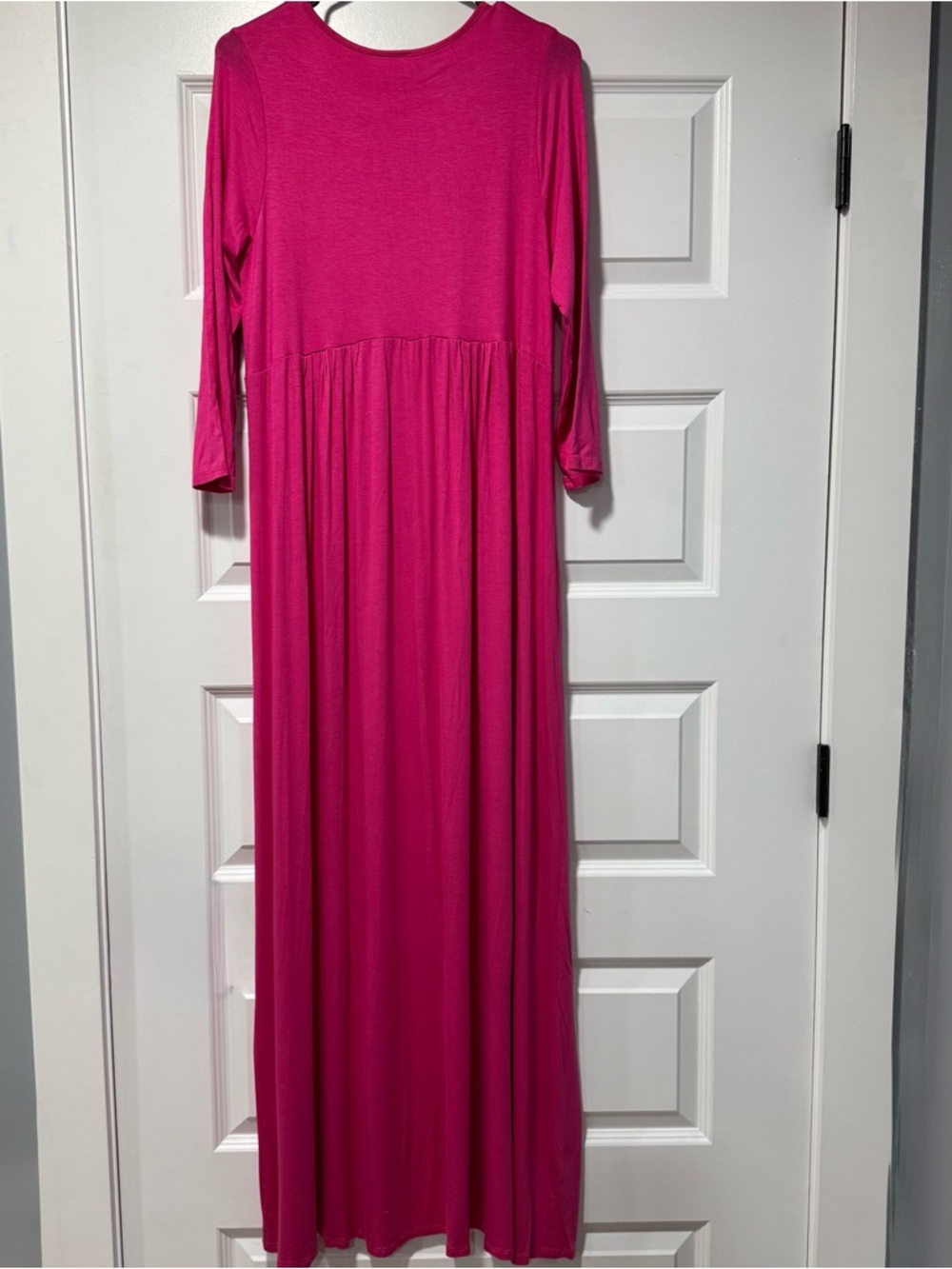 Bellamie Fuchsia Maxi Dress 05-0196 - Picture 6 of 10